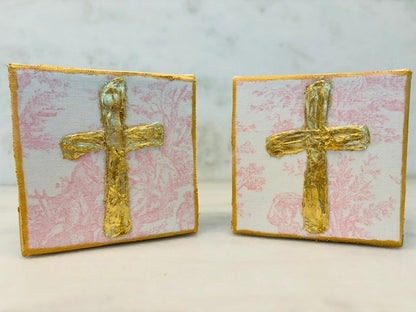 Pink Toile Cross